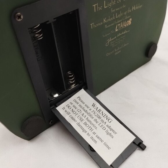 Collectible Thomas Kinkade The Light Of Christmas Illuminated Santa W/ Adapter - Picture 16 of 16